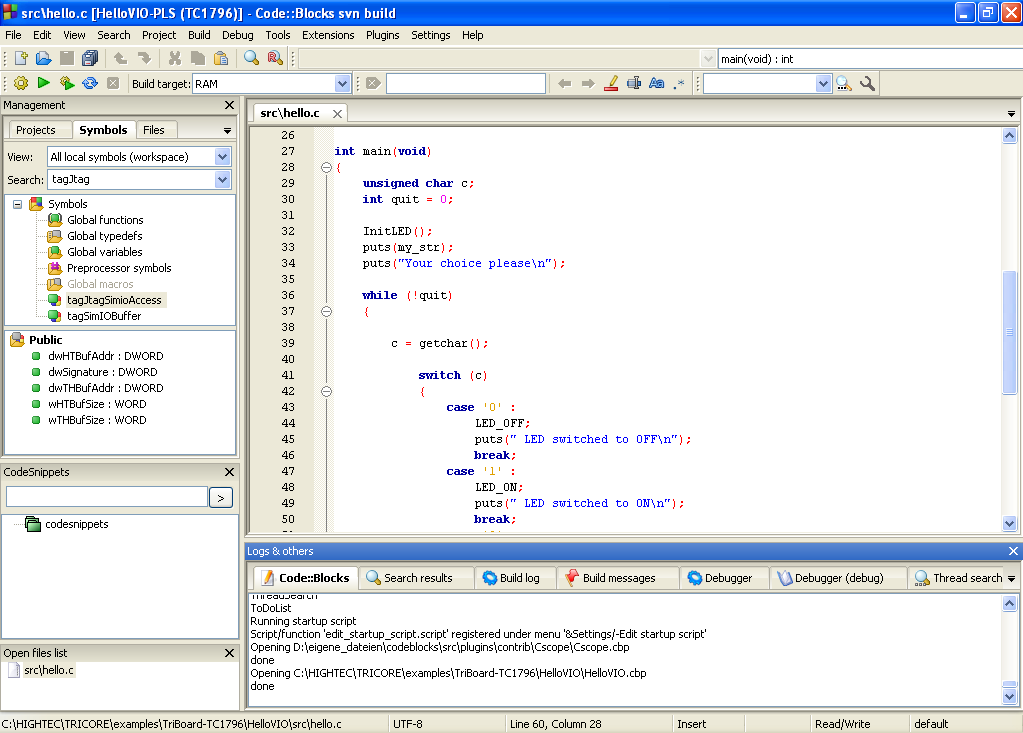 Code Blocks Compiler 16.01